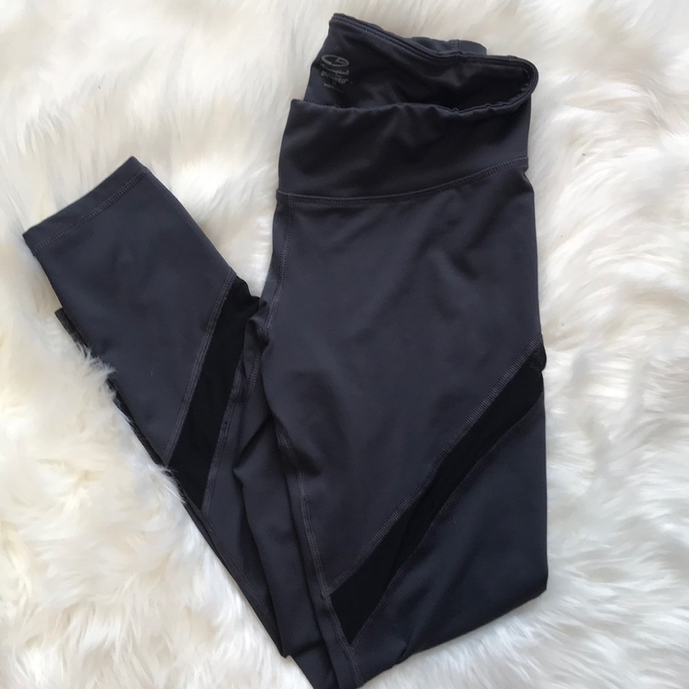 Champion grey mesh crop legging